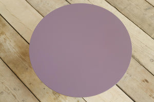 'Loch' turned wood and lacquered side table - Heather
