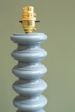 'Cairn' turned wood table lamp- North Sea