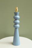 'Thistle' turned wood table lamp - North Sea