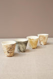 Slip porcelain cups by Maya - Design 2