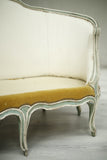 19th century antique French sofa with painted frame - TallBoy Interiors