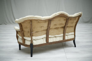Antique Napoleon III French buttoned sofa - TallBoy Interiors