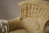 Pair of 19th century Painted fishtail armchairs