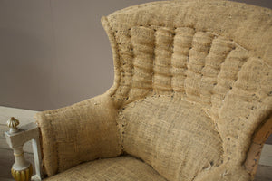 Pair of 19th century Painted fishtail armchairs