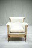 Antique Howard and Sons style Woodstock armchair - TallBoy Interiors