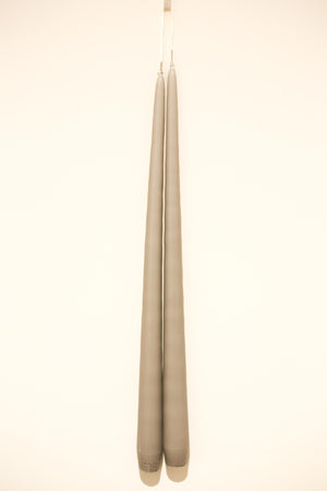 Tall dining wax candles - Nude