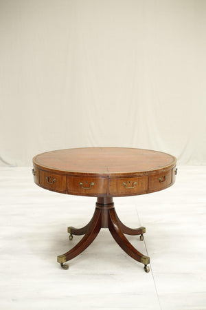 Georgian Antique leather topped rent table - TallBoy Interiors