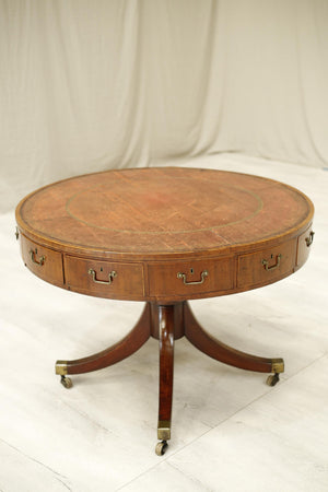 Georgian Antique leather topped rent table - TallBoy Interiors