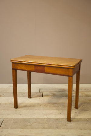 Victorian Satin wood fold over table