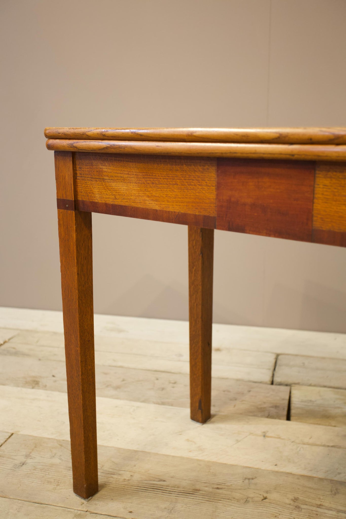 Victorian Satin wood fold over table
