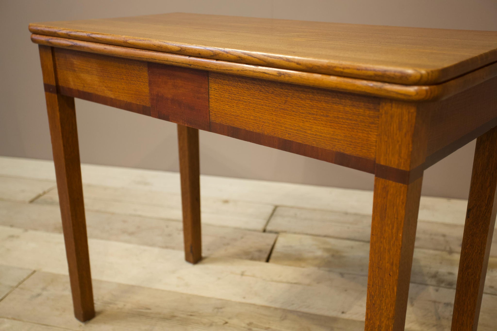 Victorian Satin wood fold over table