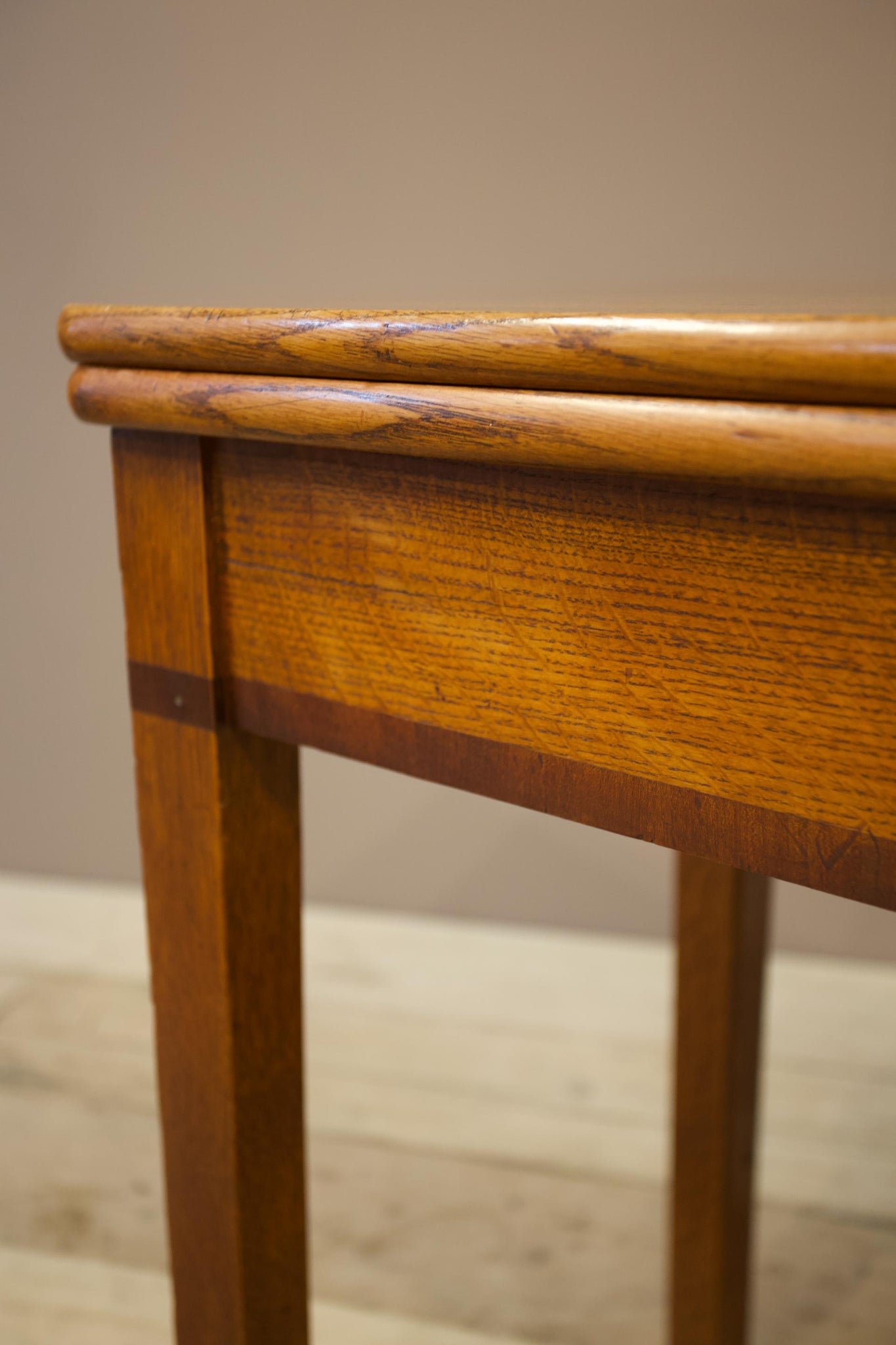 Victorian Satin wood fold over table