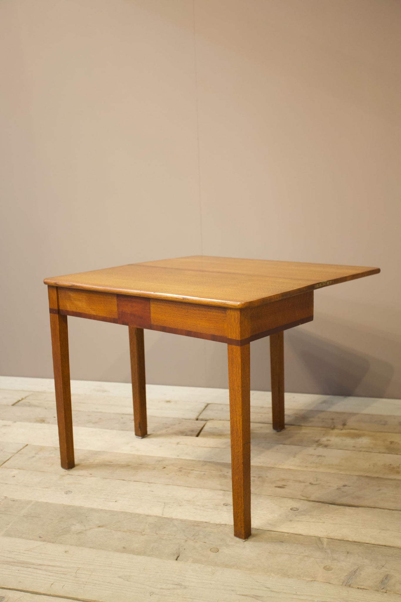 Victorian Satin wood fold over table