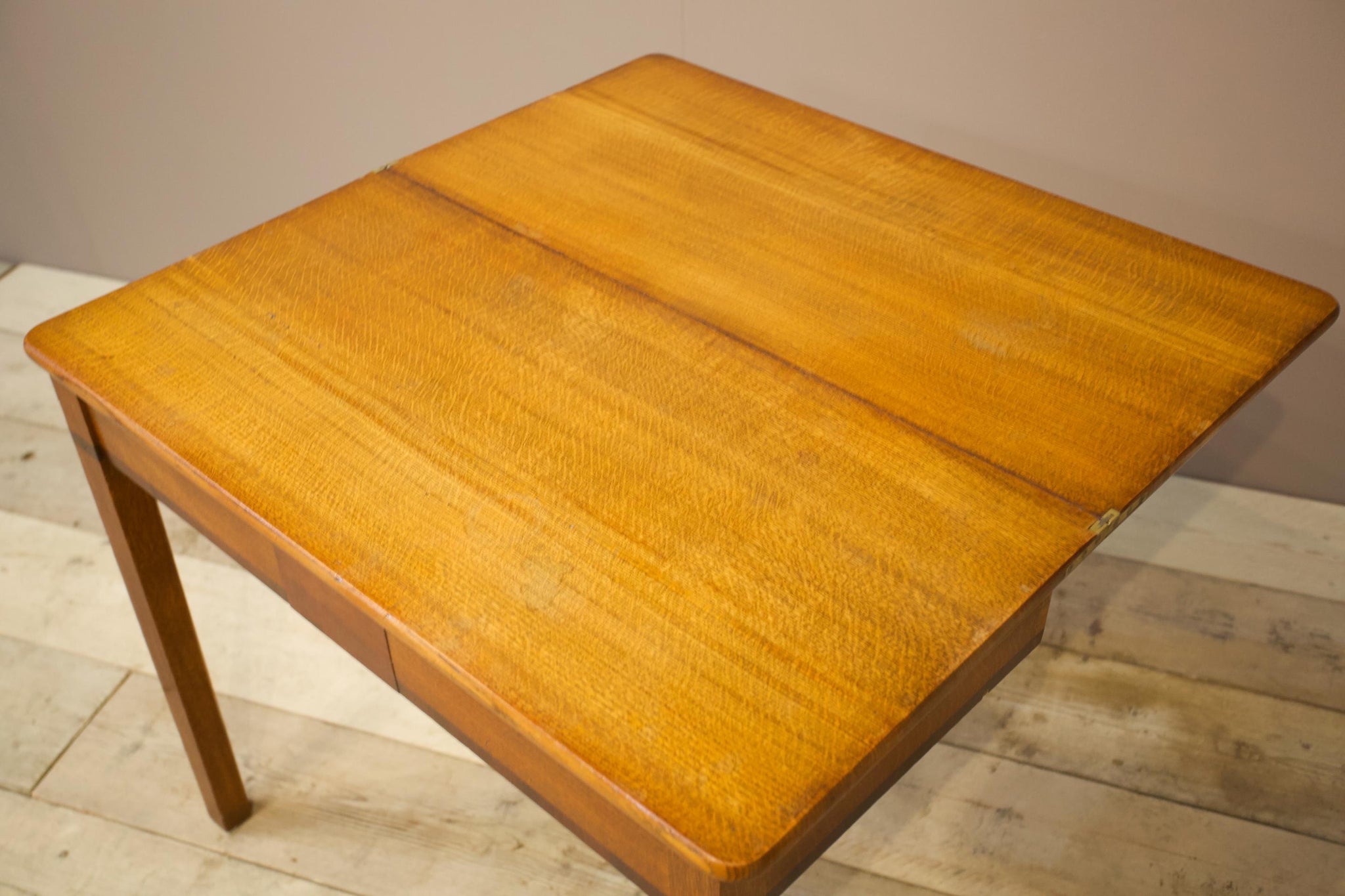 Victorian Satin wood fold over table