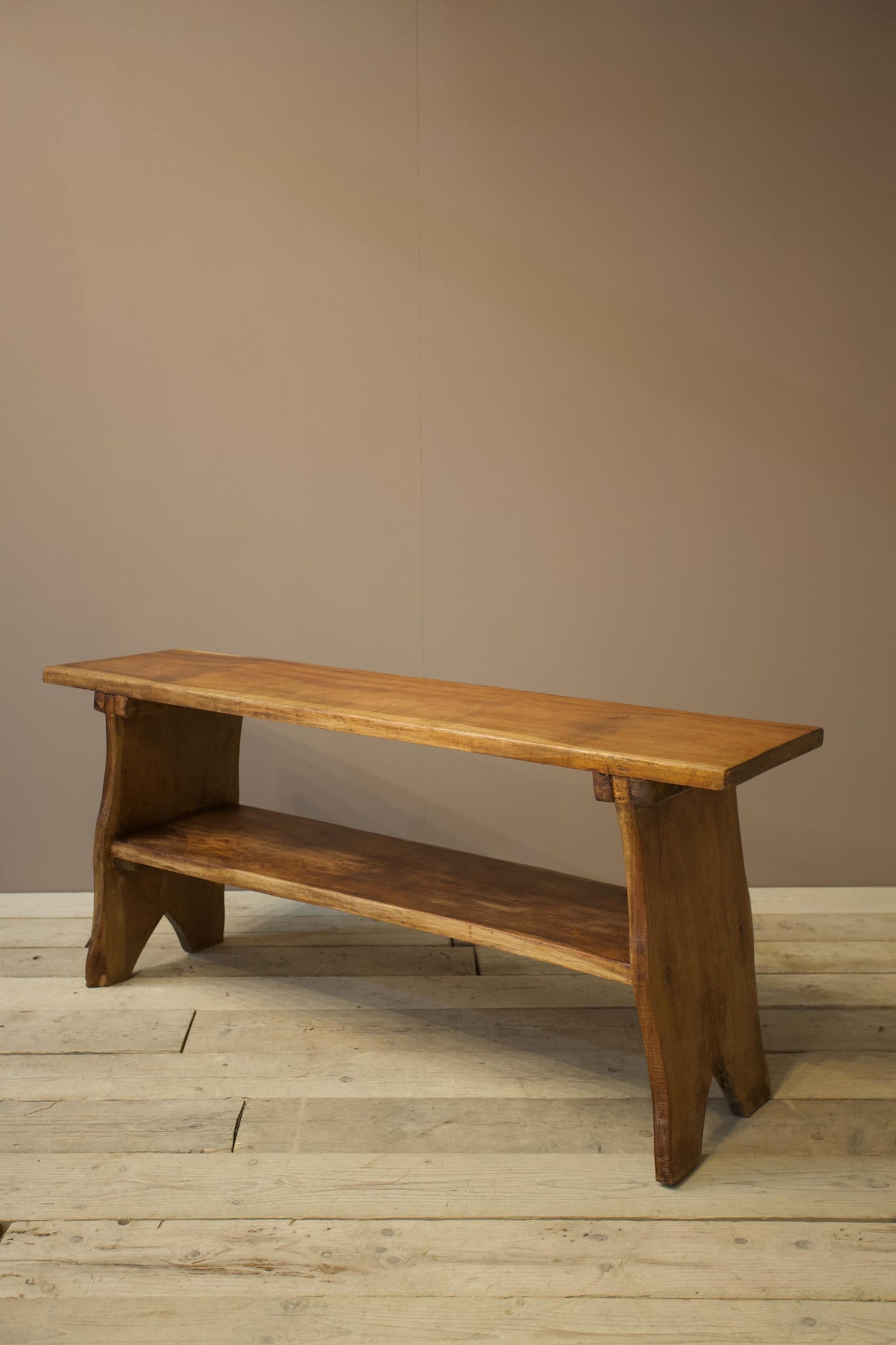 20th century Naturalistic Amboyna console table