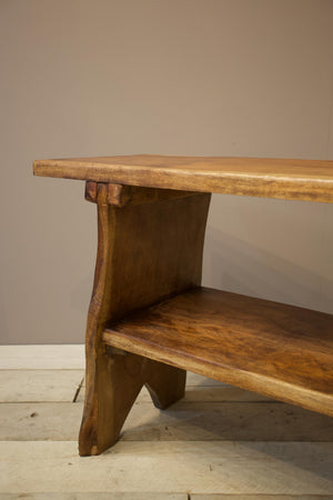 20th century Naturalistic Amboyna console table