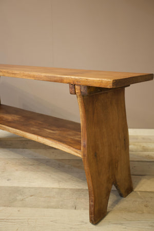 20th century Naturalistic Amboyna console table