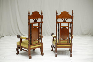 Pair of Antique colonial armchairs - TallBoy Interiors