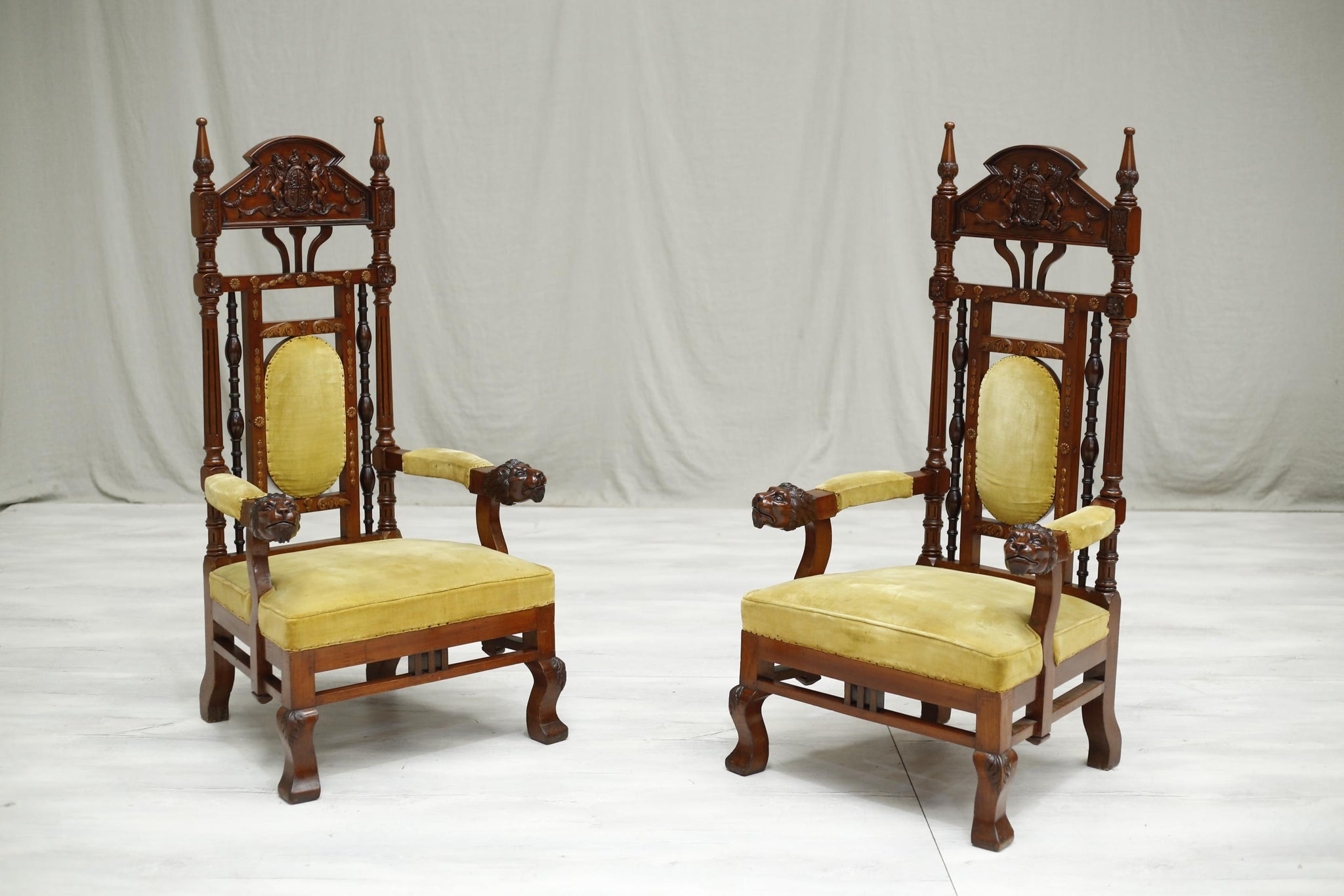 Pair of Antique colonial armchairs - TallBoy Interiors