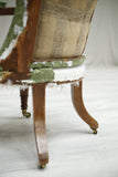 Early Victorian antique mahogany framed armchair - TallBoy Interiors
