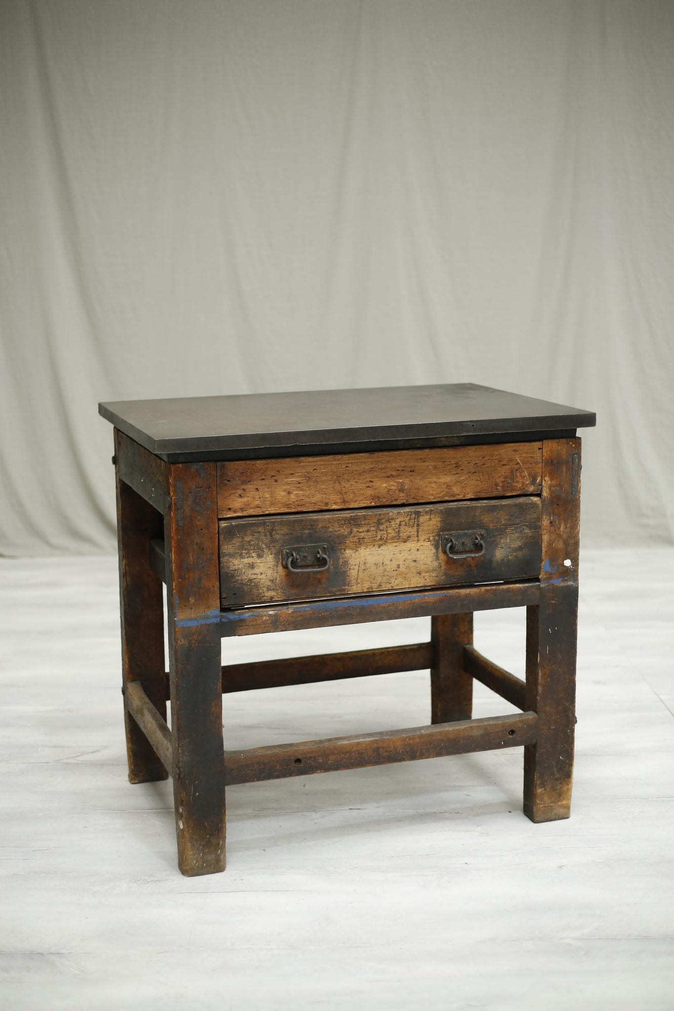 Early 20th century antique industrial printing table - TallBoy Interiors