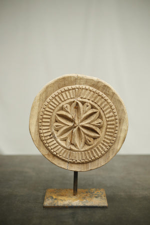 Carved 19th century Dutch pan trivet - No 2