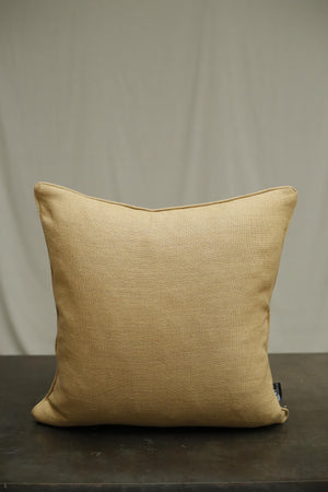 100% Linen hand made feather scatter cushion - Camel