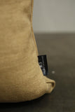 100% Linen hand made feather scatter cushion - Camel