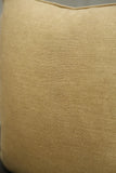 100% Linen hand made feather scatter cushion - Camel