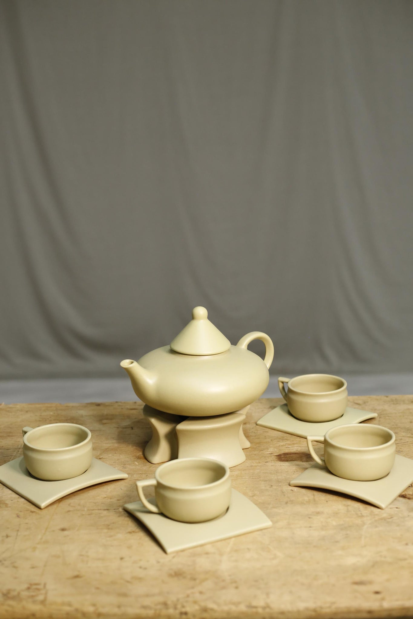1950's Green tea set with Japanese influence