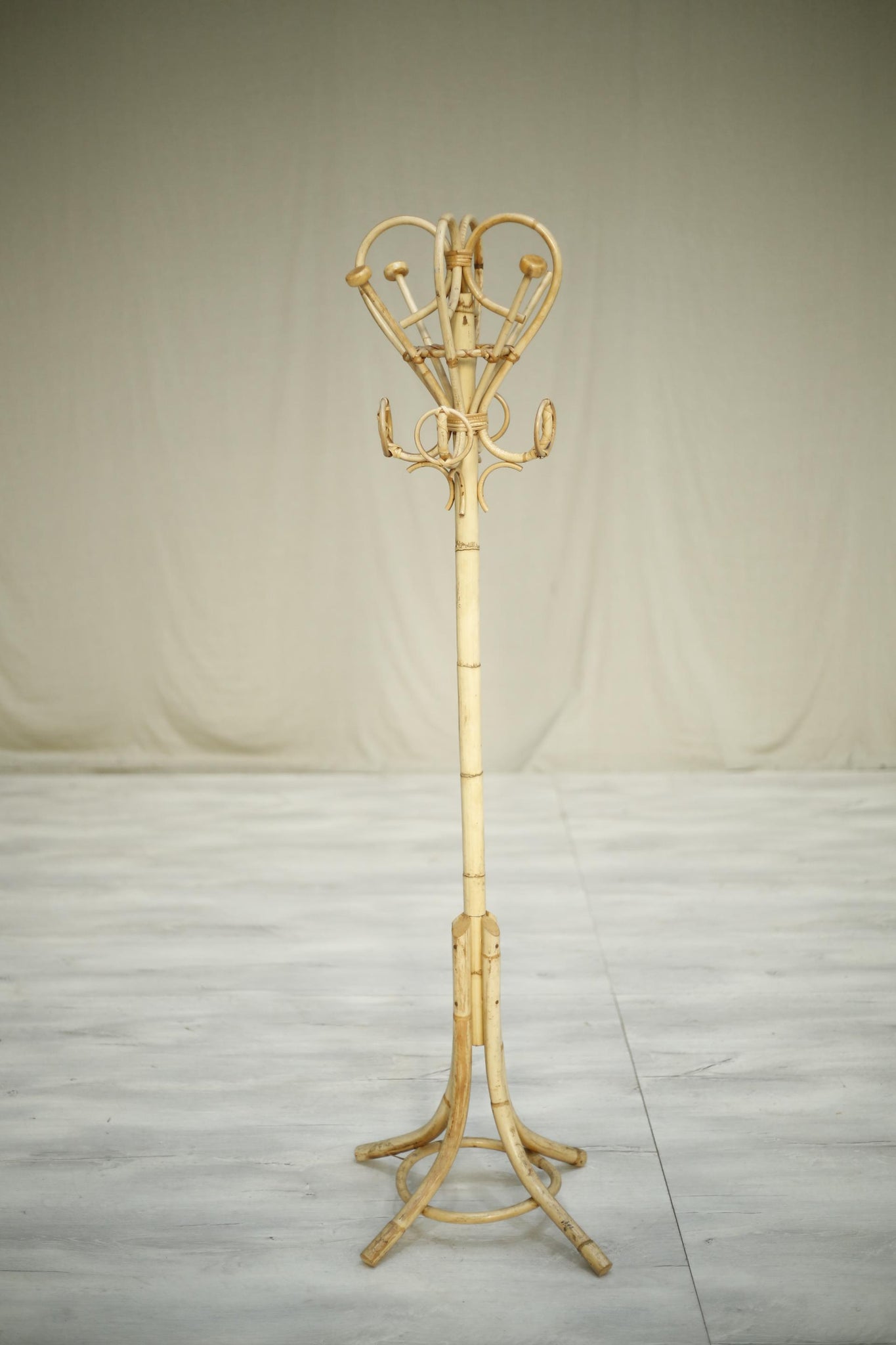 Vintage bamboo coat stand No-2