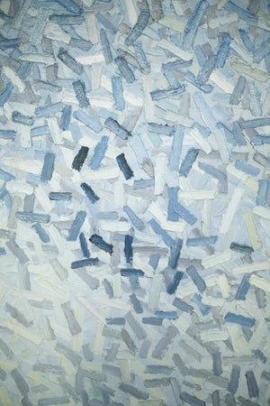 Large 20th century abstract oil on canvas- Calm sky