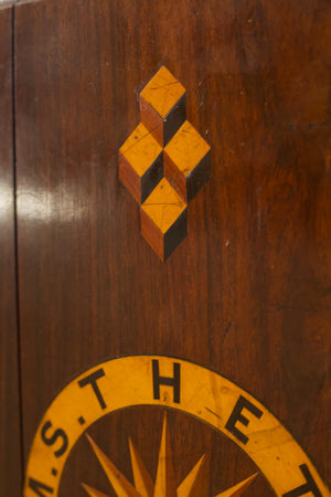 19th century Exotic hardwood ships table