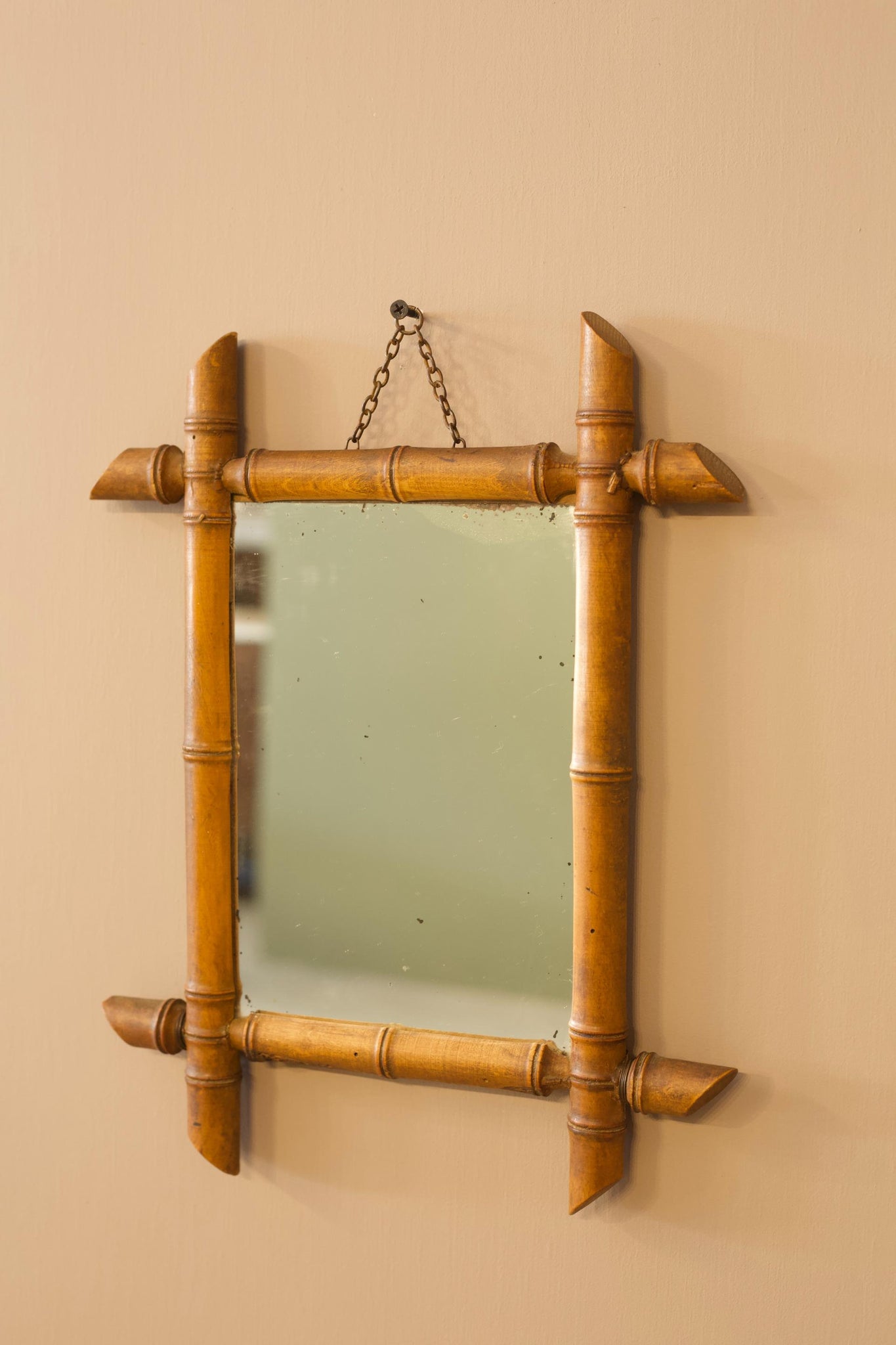 19th century Faux bamboo mirror - 2