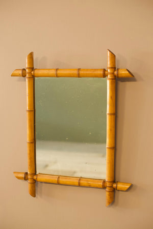 19th century Faux bamboo mirror - 4