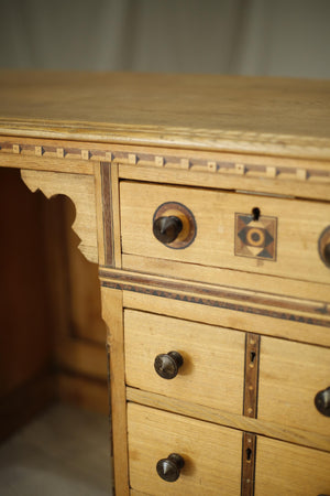 Antique Aesthetic movement ash desk
