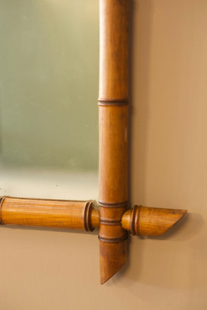 19th century Faux bamboo mirror - 6