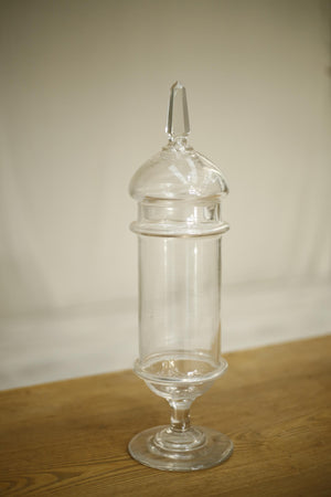 19th century glass Apothecary jar