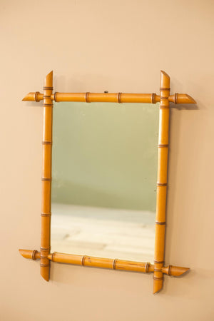 19th century Faux bamboo mirror - 8