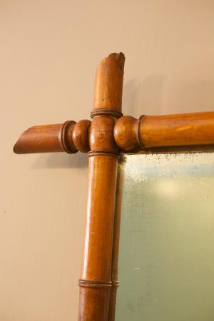 19th century Faux bamboo mirror - 9