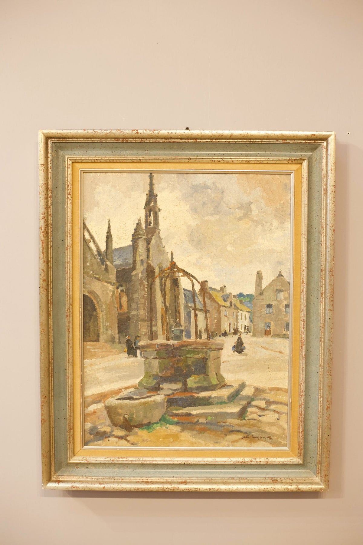 20th century oil on canvas painting by Jean LaForgue - TallBoy Interiors