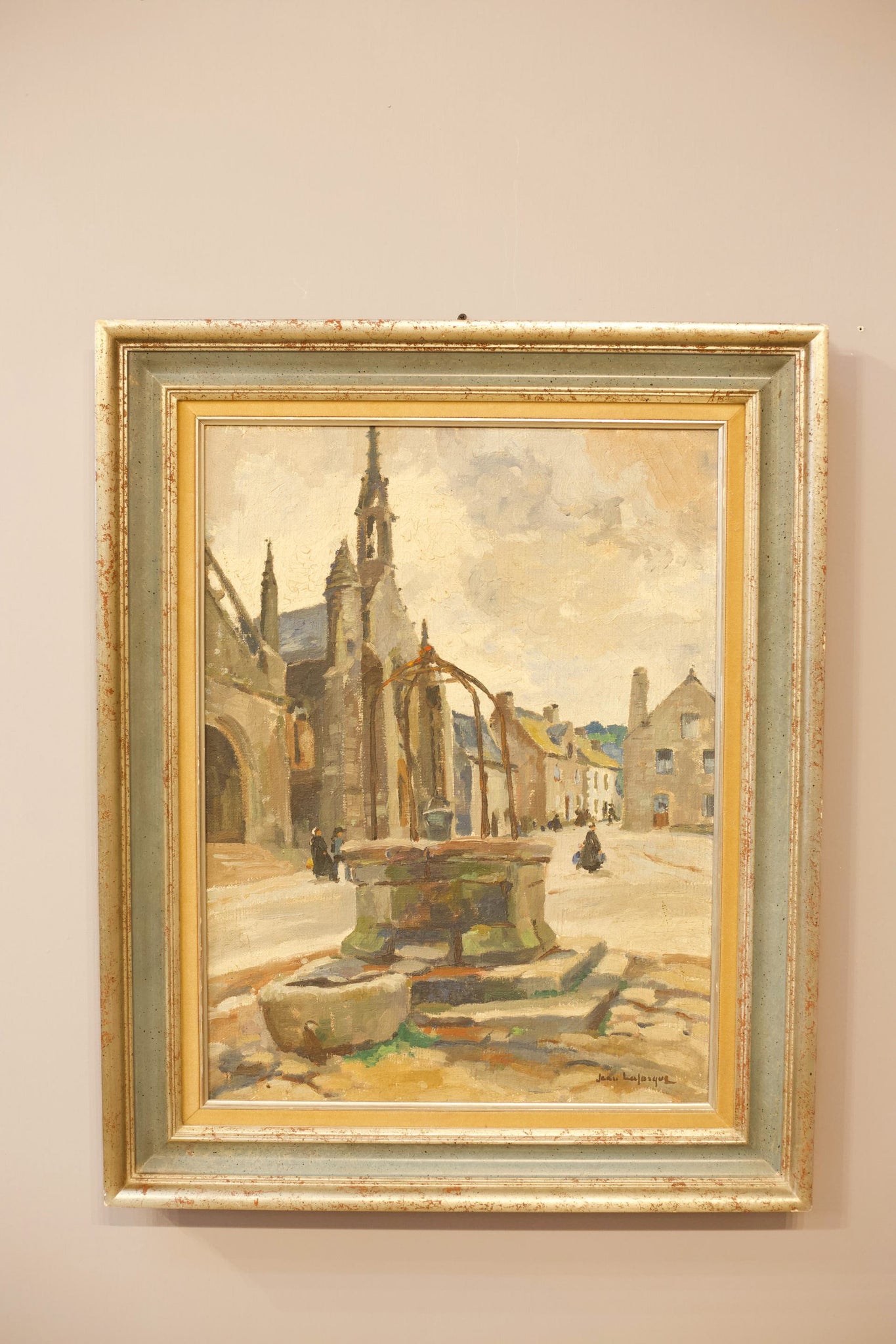 20th century oil on canvas painting by Jean LaForgue