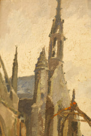 20th century oil on canvas painting by Jean LaForgue - TallBoy Interiors