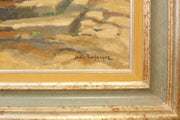 20th century oil on canvas painting by Jean LaForgue - TallBoy Interiors