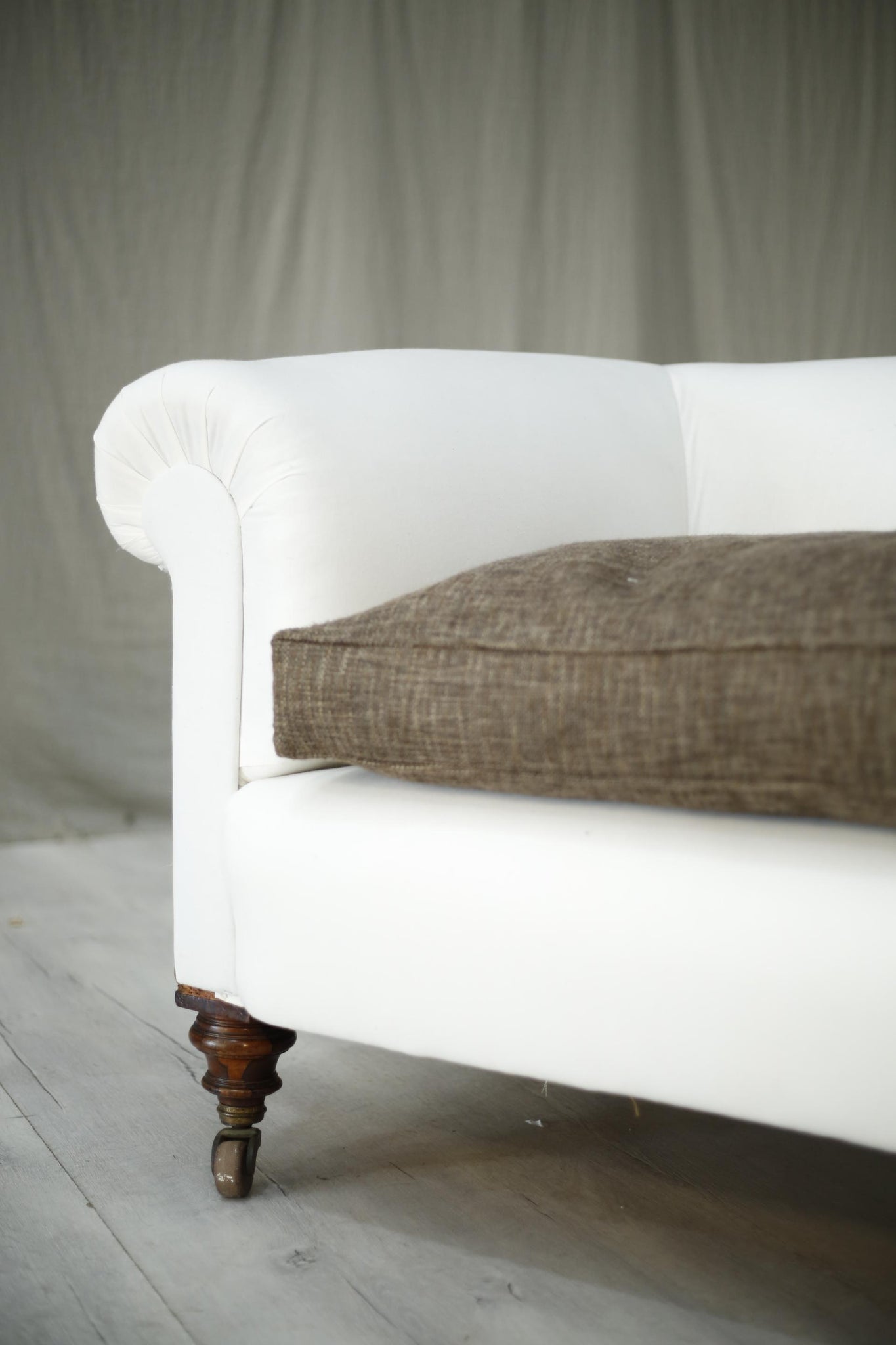 Huge antique Victorian country house chesterfield sofa
