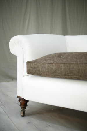Huge antique Victorian country house chesterfield sofa