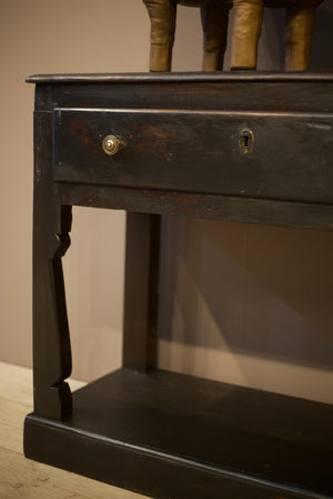 19th century Ebonised French console table