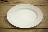 Vintage Graduated trio of white porcelain serving plates