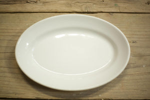 Trio of small Vintage white porcelain serving plates