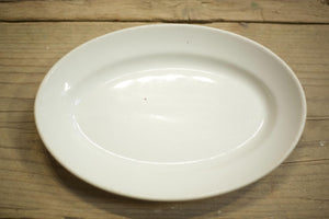 Trio of small Vintage white porcelain serving plates